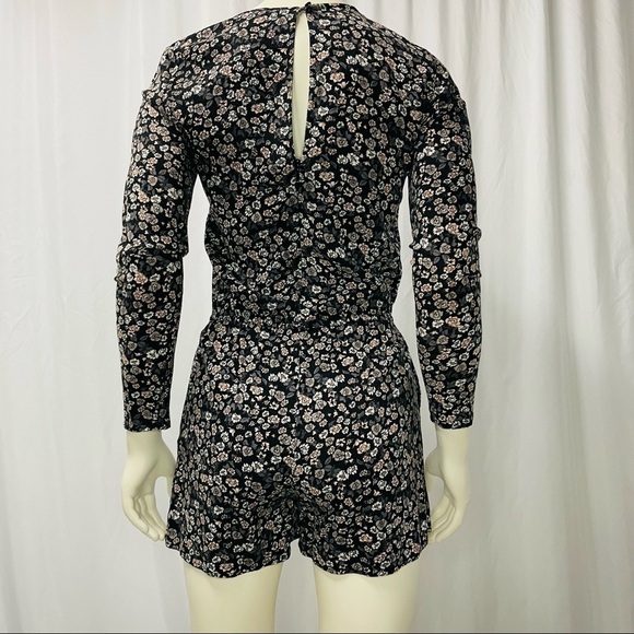 H&M Floral Long Sleeve Romper, Size 4 - Picture 2 of 8